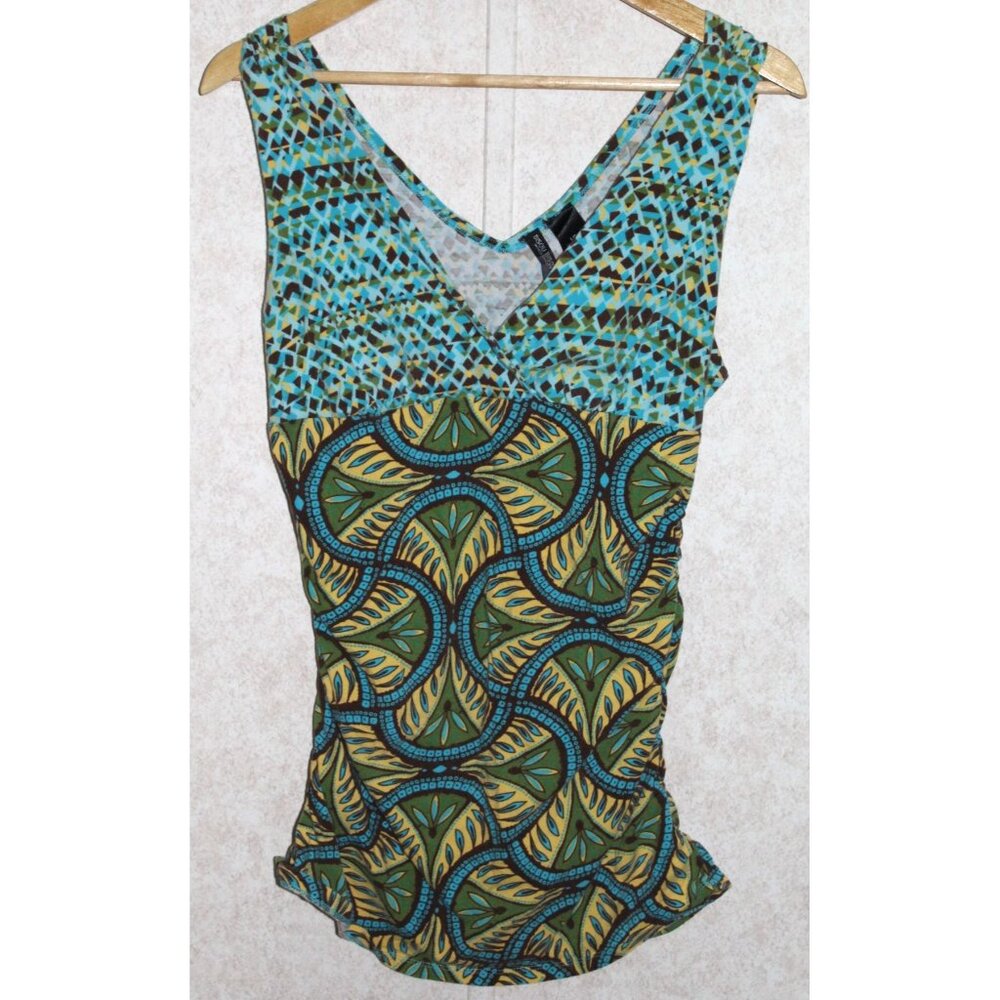 Bisou‎ Bisou Women's V-neck Size Large Tank Y2K